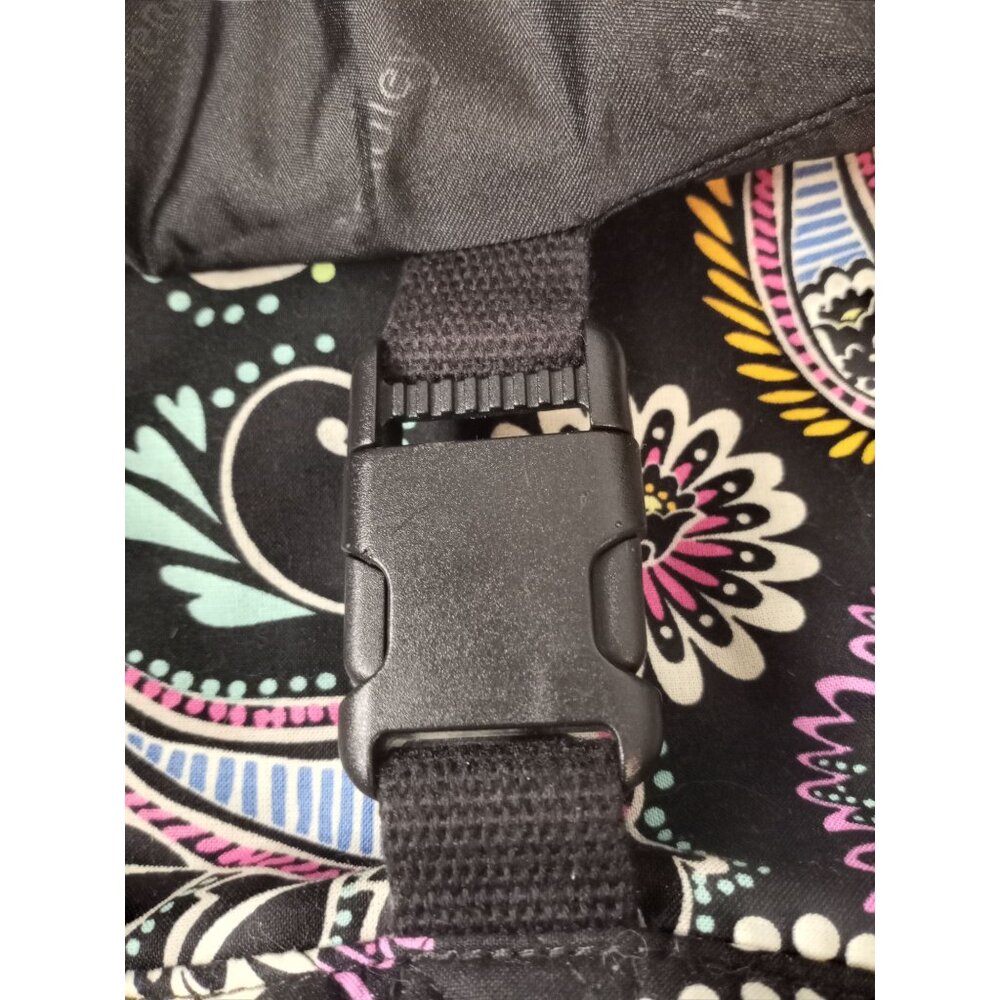 Vera Bradley Black Paisley Foldover Laptop Book Bag. - Picture 15 of 16